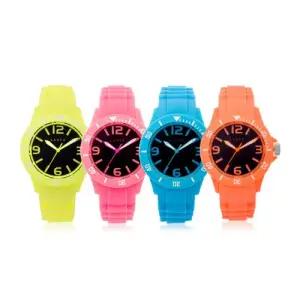 주니어 형광 남녀공용 우레탄시계 LA1170
