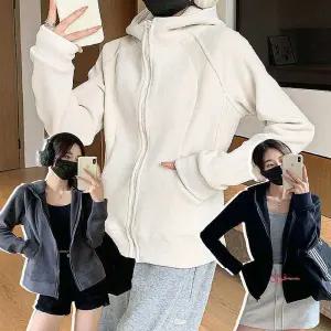 간절기 자켓 아우터 후드 스타일리쉬한 플리스 캐주얼klm494