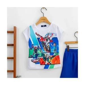 헬로카봇 남아옷 마이티캅스 티셔츠 아동 반팔 티 유아 캐릭터 여름 상의 런던아이