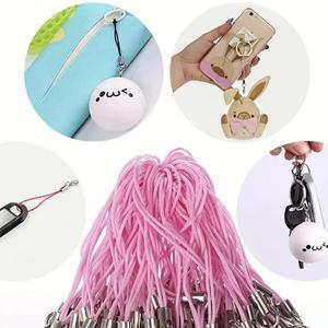 호환 65mm 30개 버클이 달린 손목 체인용 스트랩 다기능 휴대폰 걸이줄 키체인