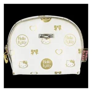 하객룩 헬로키티 화이트패턴 파우치 / 화장품가방 소품케이스 휴대용