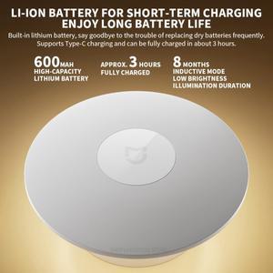 호환   미지아 나이트 라이트 3  밝기 조절 가능  적외선 스마트 인체 감지  홈 라이프자석 베이스