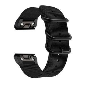 EANWireless for Fenix 7X / 5X 6X Watch 밴드 교체 이지 핏, 26mm 직조 나일론 통기성 손목 스트랩 Garmin Pro Plus 3HR Tactix Bravo Charlie, Quatix