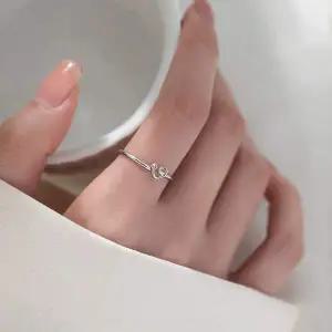 라인 3D 하트 러브 반지 오픈 링 반지 애끼반지 새끼반지 엄지반지