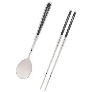 [에이치플러스몰]브롤스타즈 스텐 진공 수저 젓가락 세트 1P 초등학생 초등수저세트