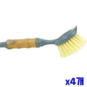 [NS홈쇼핑]튼튼한 우드 브러쉬 청소솔 원형 x4개 청소도구[35789822]
