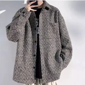 남자 하프 빈티지 재킷 하이 오버사이즈 스트리트 하운드투스 봄가을 칼라 아일렛 출근룩 코트 SPO마켓3