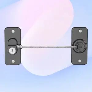 베란다 창틀 원룸 자취 슬림 휴대용 열쇠잠금 호텔