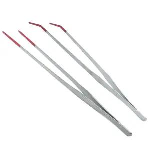 파충류 도마뱀 먹이 핀셋 밀웜 피딩용 곡선 집게 38cm