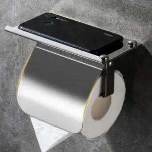 휴지걸이 화장실 욕실 선반형 스텐 두루마리