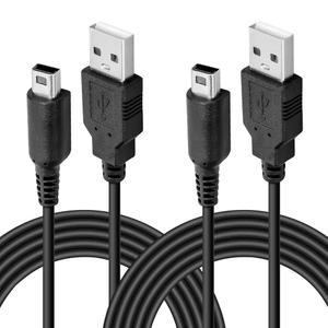 쿠무어스 DSi 충전기, 120만 / 4FT 3DS 2DS 라이트 충전기 케이블 전원 USB 충전 코드, 닌텐도 뉴 XL 블랙 월 및 자동차 충전기(2팩)와 호환됩니다