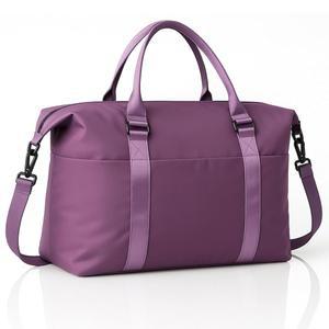 eAj 여성용 위켄더 더플백, 비행기 필수품용 퍼플 트래블 토트백, 트롤리 슬리브가 있는 여성용 오버나이트백, 분만 및 분만용 대형 휴대용 병원 가방, 스포츠, 체육관