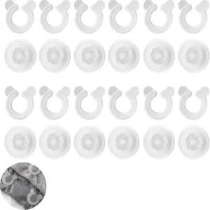 ArrErr 12 세트 이불 커버 클립 다운 그립퍼 노핀 안전 클램프 버클 버튼 홀더 고정 장치 침대 시트 퀼트