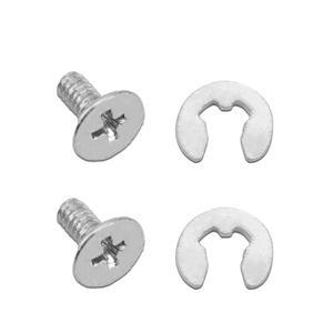 4pcs 배터리 후면 커버 나사 키트, 새로운 3DS 및 2DS 액세서리용 교체 부품 볼트 와셔