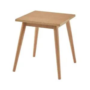 [하이파가구]레스토 원목티테이블600 사각-원형 색상2