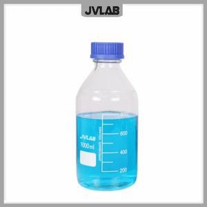 호환 투명 유리 샘플 시약병  실험실 유리용품  블루 스크류  GL45 마우스  1L  1000mL