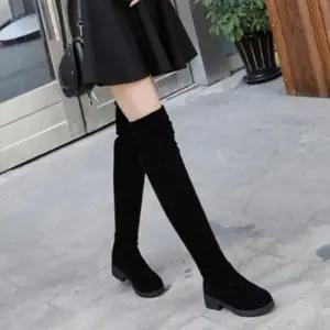 [신상오픈런]여성 슬림핏 기모 스웨이드 롱부츠 니하이 (44092247)