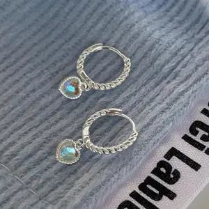 [신상오픈런]여성용 하트 오팔 링 귀걸이 트위스트 디자인 (44092186)