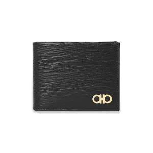 페라가모 지갑 66 A066 0685988 리바이벌 간치오 해머드 블랙 남성반지갑