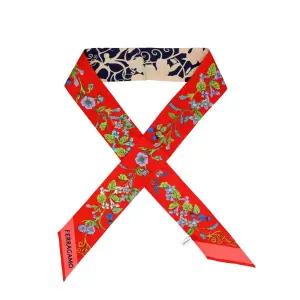 [페라가모] 여성 페가수스 프린트 스키니 트윌 스카프(32 1241 0789909)