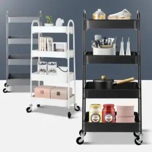 로크 4단 이동식수납장 다용도조립식 주방틈새 트롤리