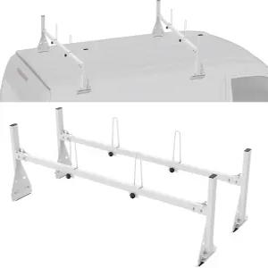 VEVOR 밴 루프 사다리 걸이 - 59인치 조절식 헤비 듀티 강철 쉐보레 익스프레스 1500 2500 3500/Ford E150