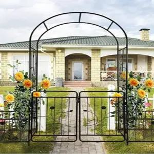 유럽풍 단철 아치 울타리 대문 전원주택 프레임 정원문 덩쿨 철제 꾸미기