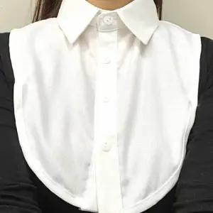 쉬폰 페이크셔츠 클래식 목카라 화이트 목셔츠 페이크카라