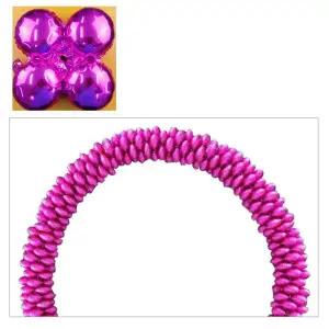 해피파티 개업행사 은박풍선 가랜드 (핑크 50장) 아치용 폴대 물통