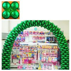 해피파티 개업행사 은박풍선 가랜드 (그린 50장) 아치용 폴대 물통