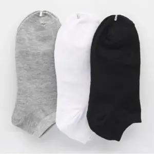 데일리 여성용 무지 발목 양말 5켤레 면 스판 중목 덧신