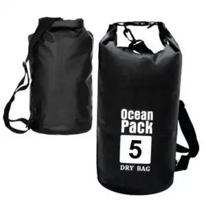 여행용 파우치 오션 블랙 한쪽끈 드라이백 가방 백 여행 수영 비치백 백팩