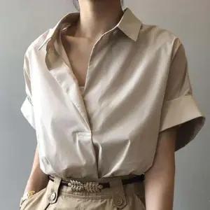 직장인 여름 반팔 셔츠 비즈니스 블라우스