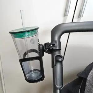 유모차 컵홀더 자유회전 텀블러 고정클립