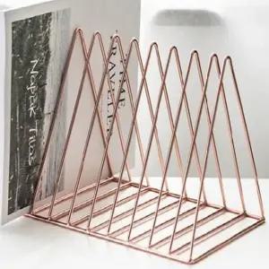 골드 삼각 책꽂이 잡지꽂이 매거진랙 브로셔거치대