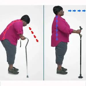 시니어 노인 실버 효도 지팡이 허리펴기지팡이 어르신 보행 보조기 보조 노인용 요양원 복지관