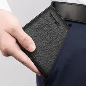 남성 리얼 가죽 반지갑 소가죽반 반야노