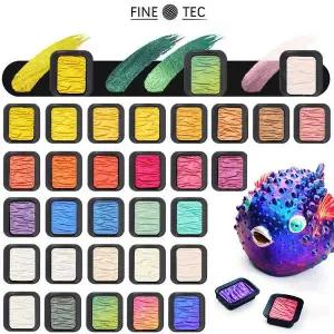 컬러 펄리센트 플리플롭 낱색 이리디센트 수채물감