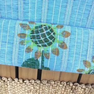 고리형 걸어사용 통풍잘되는 해바라기문발 봄 가리개 사계절 햇빛차단 창문 간절기 방문용