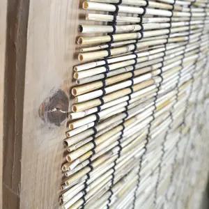 업소용 창문 햇빛가림 인테리어용 갈대발 레트로 간절기 파리문발 가리개 봄 클래식 통풍