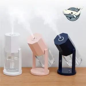 인테리어무드등가습기 각도 조절 미니 LED 가습기 저소음 집안