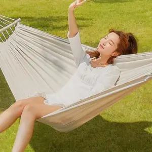 경량 공중쉘터 캠핑 바캉스 그네 해먹 침대 아이보리