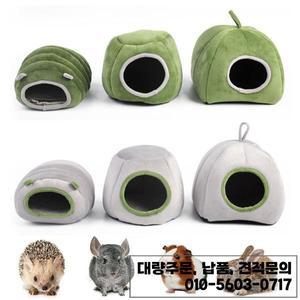 작은 동물 흰 족제비 아늑한 봉제 따뜻한 기니돼지 은신처 텐트 햄스터 하우스 침대