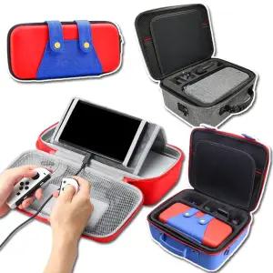 닌텐도 마리오 스위치 케이스 파우치 OLED 커버 게임 칩 보관함 악세사리 여행용 가방
