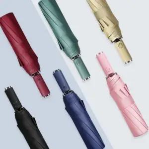 접이식 3단 우산 튼튼한 자동 암막 양산 자외선 차단 접는