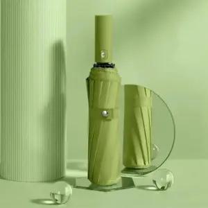 12K 자동 우산 3단 접이식 양우산 겸용 원터치 휴대용 햇빛 가림 양산