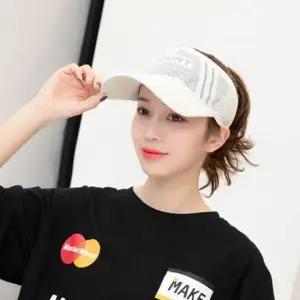 밴드형 스포츠썬캡 화이트 골프 테니스 바이저썬캡