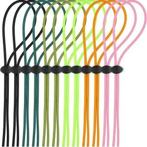 프렌다 12 세트 번지 코드 스트랩 키트 수영 고글용 잠금 클램프가 있는 조절 가능한 교체용 고글 포함