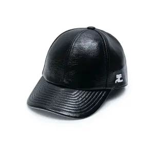 여성 리에디션 유광 볼캡 블랙 PERACT002VY0014-9999