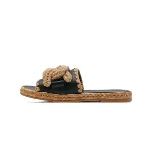 케이트 우븐 체인 에스파드류 샌들 XXW17K0GR40-MID-B999